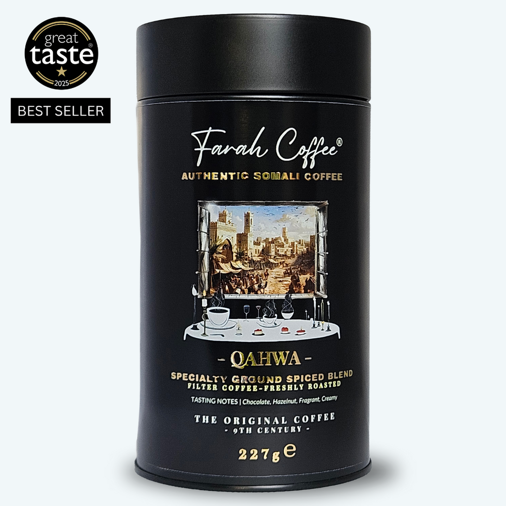 Farah Coffee - Authentic Somali Coffee - Smooth, Spiced, and Refreshingly Delicious.